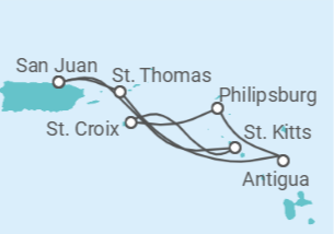 Itinerario del Crucero Islas Vírgenes - Eeuu, Antigua Y Barbuda, Saint Maarten - Royal Caribbean