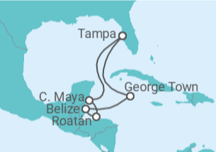 Itinerario del Crucero Honduras, Belice, Islas Caimán - Royal Caribbean