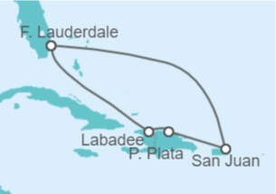 Itinerario del Crucero Puerto Rico - Royal Caribbean