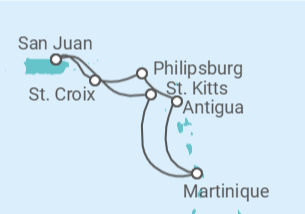 Itinerario del Crucero Saint Maarten, Antigua Y Barbuda, Martinica - Royal Caribbean