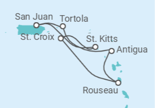 Itinerario del Crucero Islas Vírgenes - Reino Unido, Antigua Y Barbuda - Royal Caribbean