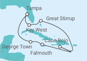 Itinerario del Crucero USA, Jamaica, Islas Caimán - Norwegian Cruise Line