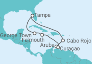 Itinerario del Crucero Aruba, Curaçao, Jamaica, Islas Caimán - Norwegian Cruise Line