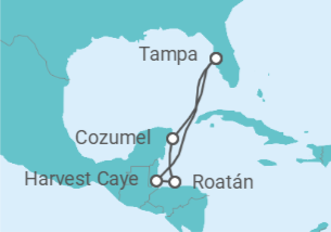 Itinerario del Crucero México, Honduras - Norwegian Cruise Line