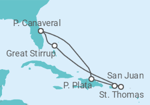 Itinerario del Crucero Islas Vírgenes - Eeuu, Puerto Rico - Norwegian Cruise Line