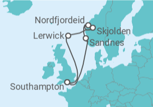 Itinerario del Crucero Reino Unido - MSC Cruceros