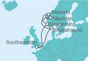Itinerario del Crucero Noruega - MSC Cruceros