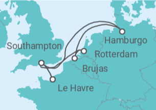 Itinerario del Crucero Reino Unido, Alemania, Bélgica, Holanda - MSC Cruceros