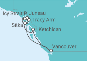 Itinerario del Crucero Alaska - Royal Caribbean