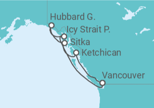 Itinerario del Crucero Alaska - Royal Caribbean