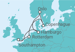 Itinerario del Crucero Holanda, Dinamarca, Noruega, Alemania - Royal Caribbean