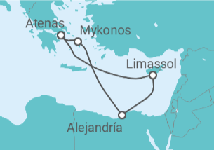 Itinerario del Crucero Chipre, Egipto, Grecia - Royal Caribbean