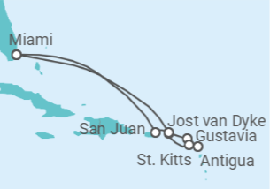 Itinerario del Crucero Puerto Rico, Guadalupe, Antigua Y Barbuda - Silversea