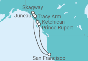Itinerario del Crucero Alaska - Carnival