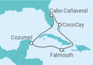 Itinerario del Crucero Jamaica, México - Royal Caribbean