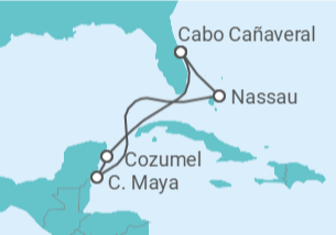 Itinerario del Crucero México, Bahamas - Royal Caribbean