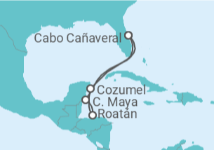 Itinerario del Crucero Honduras, México - Royal Caribbean