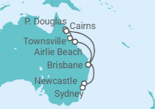 Itinerario del Crucero Australia - Princess Cruises