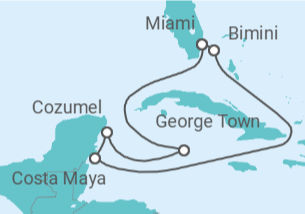 Itinerario del Crucero México, Islas Caimán - Celebrity Cruises