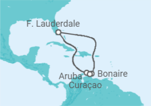 Itinerario del Crucero Bonaire, San Eustaquio y Saba, Aruba, Curaçao - Celebrity Cruises