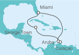 Itinerario del Crucero Aruba, Curaçao, Islas Caimán - Celebrity Cruises