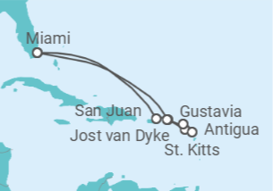 Itinerario del Crucero Puerto Rico, Antigua Y Barbuda, Guadalupe - Silversea