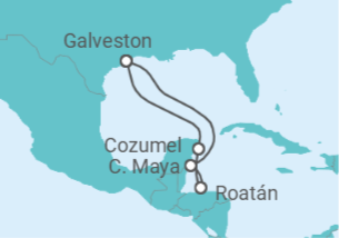Itinerario del Crucero México, Honduras - Royal Caribbean