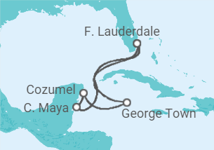 Itinerario del Crucero Islas Caimán, México - Celebrity Cruises
