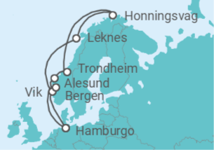 Itinerario del Crucero Noruega - Costa Cruceros