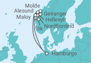 Itinerario del Crucero Noruega - Costa Cruceros