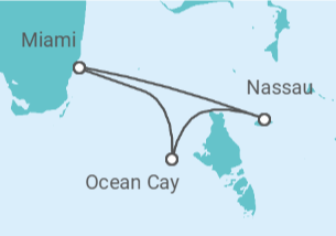 Itinerario del Crucero Bahamas, USA - MSC Cruceros