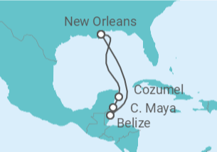 Itinerario del Crucero México, Belice - Royal Caribbean