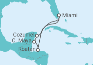 Itinerario del Crucero Honduras, México - Royal Caribbean