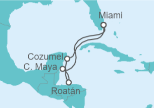 Itinerario del Crucero Honduras, México - Royal Caribbean