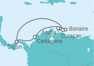Itinerario del Crucero Bonaire, San Eustaquio y Saba, Aruba, Curaçao, Panamá - Royal Caribbean