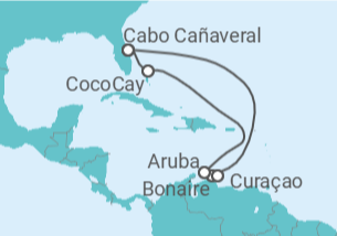 Itinerario del Crucero Curaçao, Bonaire, San Eustaquio y Saba, Aruba - Royal Caribbean