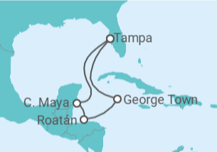 Itinerario del Crucero Honduras, Islas Caimán - Royal Caribbean