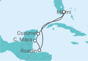 Itinerario del Crucero Honduras, México - MSC Cruceros