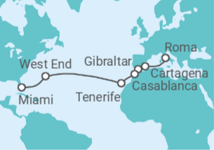 Itinerario del Crucero España, Gibraltar, Marruecos - Princess Cruises