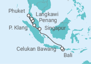 Itinerario del Crucero Indonesia, Malasia, Tailandia - Celebrity Cruises