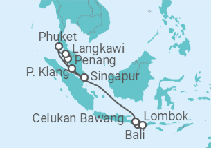 Itinerario del Crucero desde Benoa (Bali), Indonesia a Singapur - Celebrity Cruises