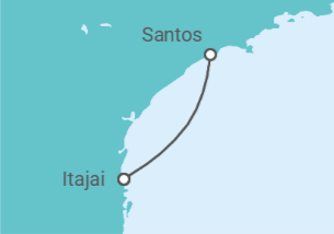 Itinerario del Crucero Brasil - Costa Cruceros