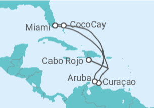 Itinerario del Crucero Curaçao, Aruba - Royal Caribbean