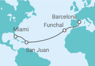 Itinerario del Crucero Portugal, Puerto Rico - MSC Cruceros
