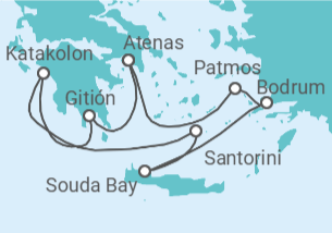 Itinerario del Crucero Grecia, Turquía - Silversea