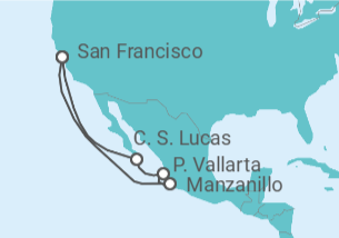 Itinerario del Crucero Alaska - Princess Cruises