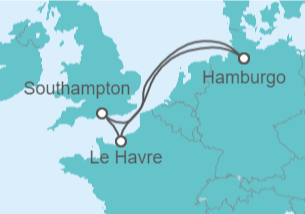 Itinerario del Crucero Francia, Alemania - MSC Cruceros
