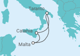 Itinerario del Crucero Italia, Malta - Costa Cruceros