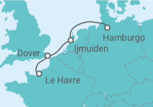 Itinerario del Crucero Holanda, Reino Unido - Costa Cruceros