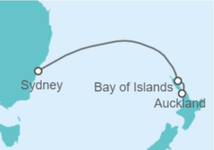 Itinerario del Crucero Nueva Zelanda - Princess Cruises